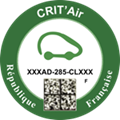 Ministère de la Transition Ecologique et de la Cohésion des Territoires : Vignette CRIT'Air - Certificat Qualité de l'Air